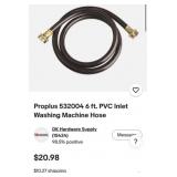60 pcs new Proplus 532004 6 ft. PVC Inlet W