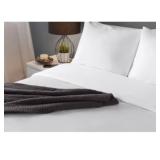 9 cases of 24 pcs full XL T200 plain bed sheet