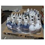 Pallet of assorted cleaning supplies and more