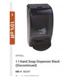 45 pcs new APPEAL 1 l Hand Soap Dispenser Black
