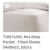 11 cases of 24 pcs T200 FullXL Xtra Deep Pocket -