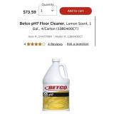12 cases of 4 Betco pH7 Floor Cleaner, Lemon