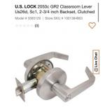 16 pcs U.S. LOCK 2050c GR2 Classroom Lever U