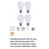 120 Packs of 4 SUPERBULB 800LM 6.5W LED Light