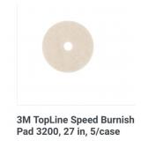 5 cases of5/case 3M TopLine Speed Burnish Pad