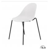 8 pcs Dining Chair With White Poly Shell And