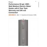 (1) Rheem Performance 50 gal. 4500 -Watt Medium
