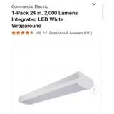 10 Pcs Commercial Electric 1-Pack 24 in. 2,000