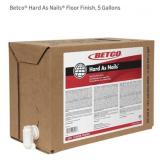 5 pcs Betco Hard As Nails FloorFinish, 5 G