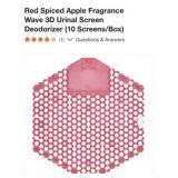 60 pcs Red Spiced Apple Fragrance Wave 3D Air