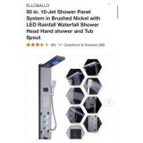 2 pcs Assorted Sizes Jet Shower Panel System in