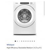 (1) Whirlpool High Efficiency Stackable Medium