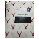 24 pcs Mainstays Flannel Sheet Set King Size