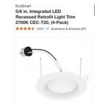 10 boxes of 4 pcs EcoSmart 5/6 in. Integrated L