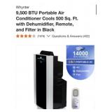 1) Whynter 9,500 BTU Portable Air Conditioner