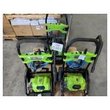 3 pcs Greenworks Pressure Washers - Visible Use