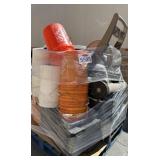 Miscellaneous Items: Buckets, Hose Wheel, and