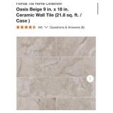420 sq ft. Oasis Beige 9 in. x 18 in. Ceramic