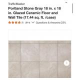 348 Sq. Ft. TrafficMaster Portland Stone Gray 18