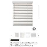 60 pcs Champion 2 In. Smooth Faux Wood 72 In. X
