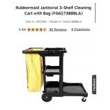 3 pcs Rubbermaid Janitorial 3-Shelf Cleaning C