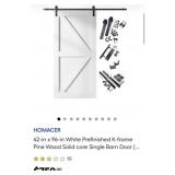 2 pcs HOMACER 42-in x 96-in White Prefinished