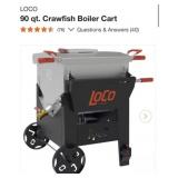 (1) NEW LOCO 90 qt. Crawfish Boiler Cart