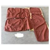 3 sets of slipcovers  (3 chairs ) (1) chaise