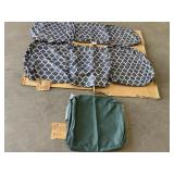 19 pcs total slipcovers ( 15 single pcs green) (