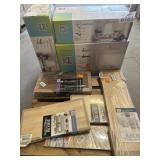 Assorted Items: Ceiling Fans, Butcher Block, and
