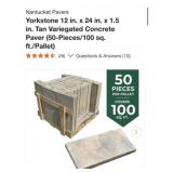 50-Pieces/100 sq. ft./Pallet) Nantucket Pavers