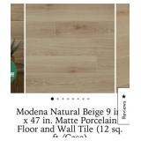 180 sq. Ft. Modena Natural Beige 9 in. x 47 in.