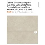 432 Sq. ft. MSI Chelton Bianco Rectangle 24 in. x