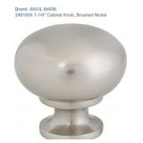 20 packs of 25 pcs 1-1/4" Cabinet Knob, Brushed