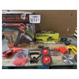 Assorted Outdoor Items  and Tool Battery/ Chargers
