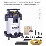 2 pcs DeWalt 8 Gallon 5 PHP Stainless Steel