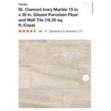261 Sq. ft. Daltile St. Clamont Ivory Marble 15