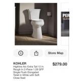 (1) KOHLER Highline Arc Extra Tall 12 in. Rough