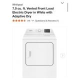(1) Whirlpool 7.0 cu. ft. Vented Front Load
