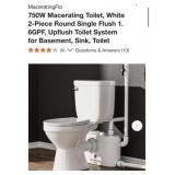 (2) MaceratingFlo Macerating Toilet System -