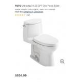 (1) TOTO UltraMax II 1.28 GPF One Piece Toilet