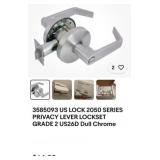 16 pcs 3585093 US LOCK 2050 SERIES PRIVACY LEVER
