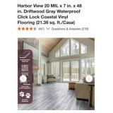 940 sq ft Harbor View 20 MIL x 7 in. x 48 in.
