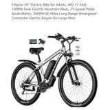 (1) NEW Eï¿½Bycco 29' Electric Bike for Adults, 48V
