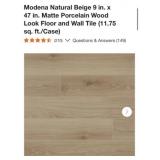 180 Sq. Ft. Modena Natural Beige 9 in. x 47 in.