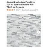 18 cases Alaska Gray Ledger Panel 6 in. x 24 in.