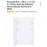 3 pcs Durawall 40 in. x 60 in. x 71-1/2 in.