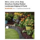 5 packs of 4 pcs 48 in. x 2 in. x 4 in. Gray