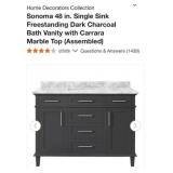 (1) Sonoma 48 in. Single Sink Freestanding Dark