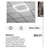14 pcs Metalux 2 x 2 ft. Selectable